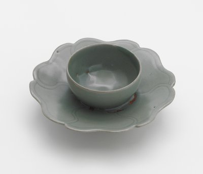 碗架，十二世纪上半叶（带有青瓷釉的stone器） 作者 韩国学校