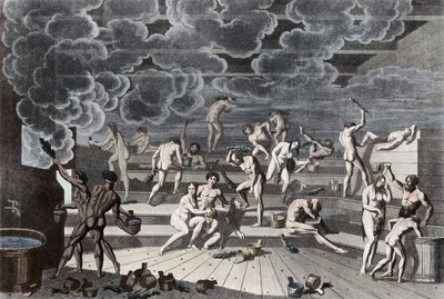 俄罗斯澡堂，1811年 作者 科尔涅夫