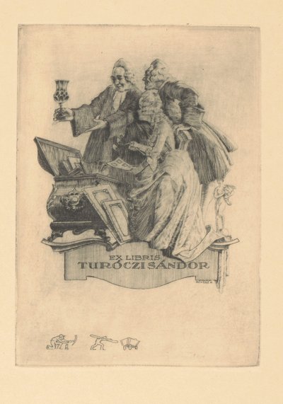 藏书票是 Sándor Turóczi Ex libris Sándor Turóczi（物品标题） 作者 科内尔·雷维斯