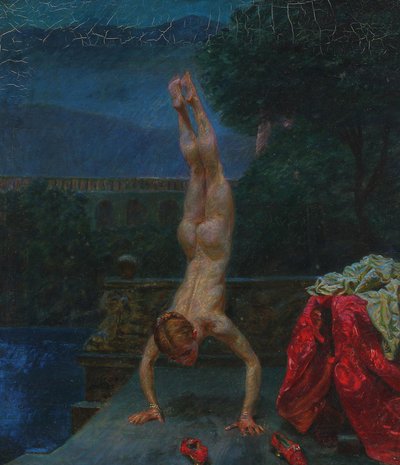 苏珊娜在她的浴室，1907年。 作者 克里斯蒂安·扎尔特曼（Kristian Zahrtmann）