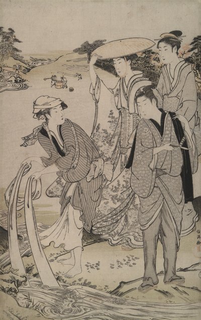 从六条宝石河到武藏省的玉川 作者 久保顺曼