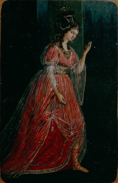 谢列梅特夫农奴剧院的服装设计，1785年 作者 库尔辛格
