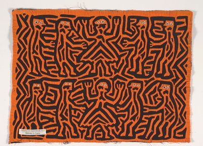 衬衫镶片（mola），c.1950（贴花棉） 作者 库纳印第安文化
