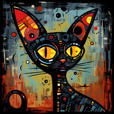 卡通异想天开的狮身人面像猫 1 作者 Kurt Heppke