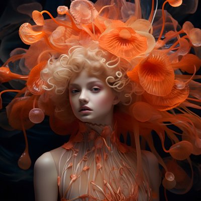 Ein nahes Portraet der schoenen Unterwasser Actinia Sea Anemones Blumen Goettin 1 作者 库尔特赫普克