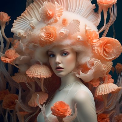 美丽的水下海葵海葵花女神3的近距离肖像 作者 Kurt Heppke