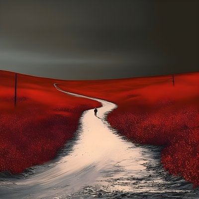 一条漫长的红色道路。 去。 就像从未逃跑的英雄一样。 1 作者 库尔特赫普克
