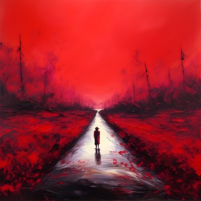 一条长长的红色道路。走着就像从未走过的英雄。4 作者 Kurt Heppke