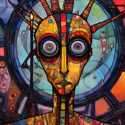嘉年华卡真沼泽突变科幻机器人，采用蒂姆·伯顿和贝克辛斯基的艺术风格 4 作者 库尔特赫普克