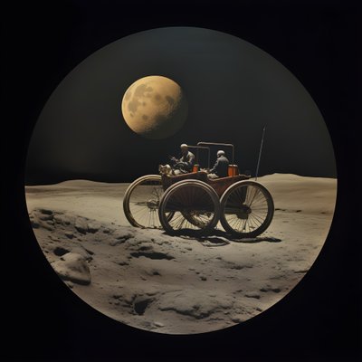 月牙儿，有环形山的月球景观 1 作者 Kurt Heppke