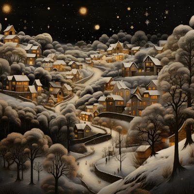 白雪覆盖下的村庄 3 作者 Kurt Heppke