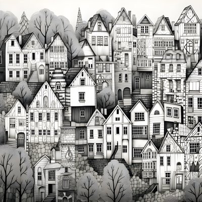 房屋的黑白照片 1 作者 Kurt Heppke
