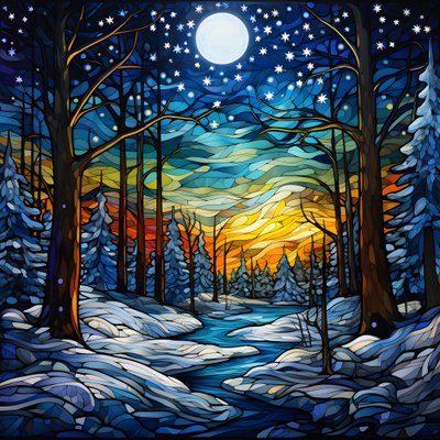星罗棋布的森林雪景 1 作者 Kurt Heppke