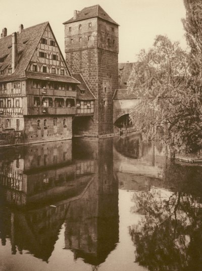 纽伦堡，Der Henkersteg；纽伦堡，"Henkersteg"（黑白照片） 作者 库尔特·希尔斯彻