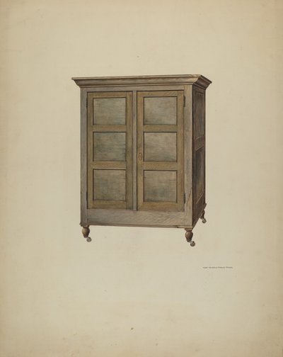 内阁，约1940年。 作者 库尔特·梅尔泽
