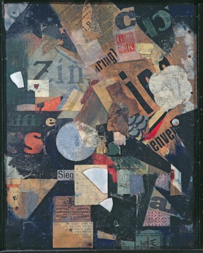 胜利（报纸上的油画和拼贴画） 作者 库尔特·史威特