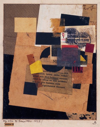 "Worden ist" 1922年（拼贴画 作者 库尔特·史威特