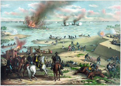 美国内战（1861-1865 年）：汉普顿路战役 3 月 8-9 日 作者 库兹和艾莉森