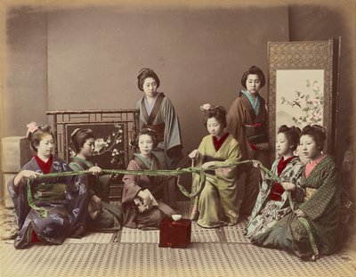 (Konkonchiki) 日本女孩玩游戏 作者 日下金兵卫