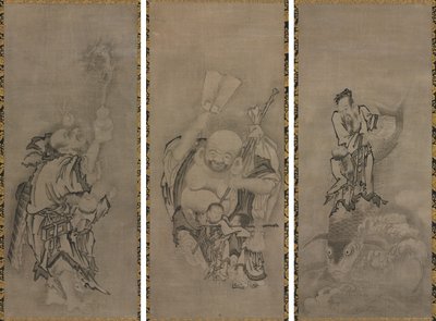 与道教神仙在一起的 Hotei 作者 久关智信