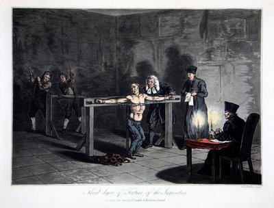 宗教裁判所的第三级酷刑》，1813年。   作者 LC施泰德