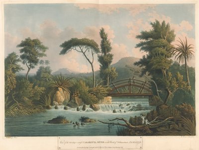 卡巴里塔河，选自《牙买加岛六景》，石版画，I. Merigot 绘 作者 L.（后）Belanger