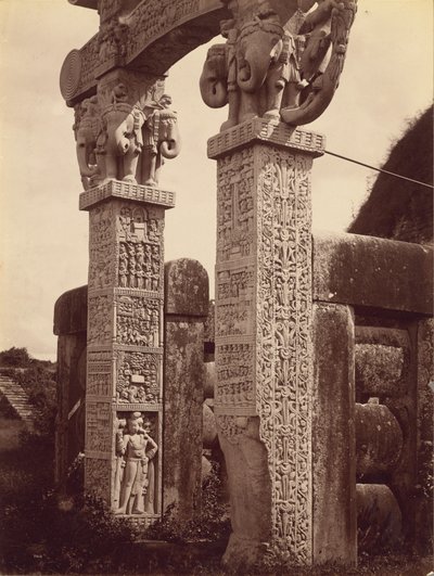 桑奇北门西侧石柱 作者 Lala Deen Dayal