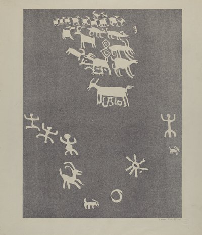 岩石壁画 作者 拉拉夏娃里沃尔