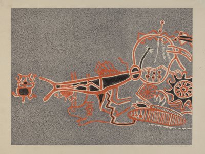 岩画--人像 作者 拉拉夏娃里沃尔