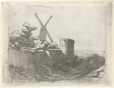 带磨坊的废墟 作者 兰伯图斯·哈登伯格