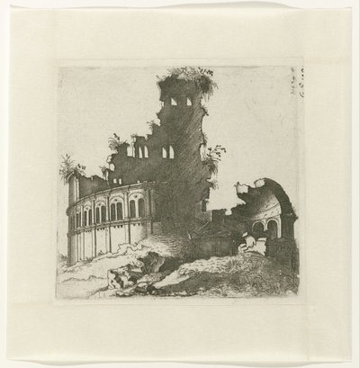 朗德废墟 各种制造商废墟的图画对画家和其他此类艺术家非常有用（系列标题） 作者 兰伯特·苏维乌斯（Lambertus Suavius）