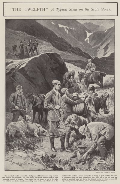 “第十二届”——苏格兰摩尔人的典型场景（石版画） 作者 兰斯洛特速度
