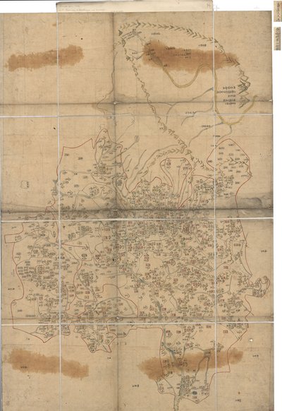 大明一统山河图》。loc 2002626778-9 作者 兰登华纳