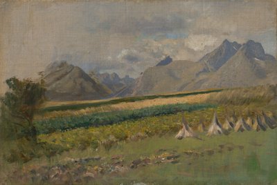 斯特拉斯基的高塔特拉山，1878-80年 作者 拉斯洛（Laszlo Mednyanszky）