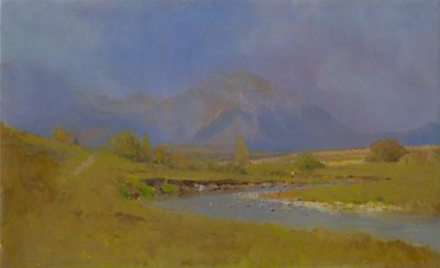 春雨后的Podtatranská景观，1878-79年 作者 拉斯洛（Laszlo Mednyanszky）