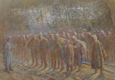 《战俘》，1914年。 作者 拉斯洛（Laszlo Mednyanszky）