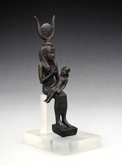 伊希斯与哈波克拉底，公元前7-4世纪（青铜器） 作者 Late Period Egyptian