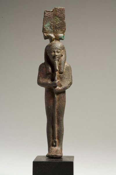 Ptah-Tatenen，晚期王朝时期，公元前664-332年（青铜）。 作者 晚期埃及人