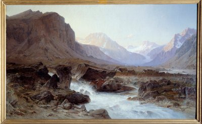 La Berarde en Oisans.Laurent Guetal（1841-1892 年）的绘画作品 作者 洛朗·瓜塔尔（LaurentGuétal）