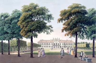 在Hetzendorf，维也纳，1790年代的乐趣城堡的视图 作者 劳伦斯詹沙