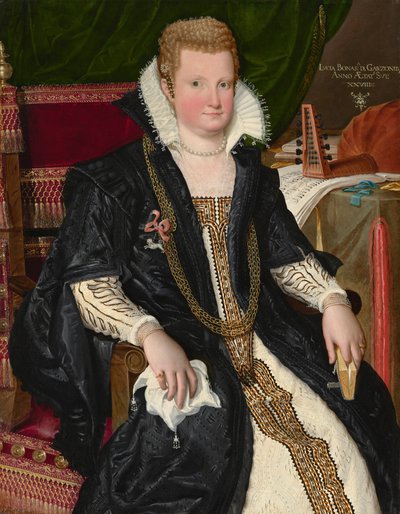 露西娅-博纳索尼-加佐尼，约 1590 年（布面油画） 作者 Lavinia Fontana