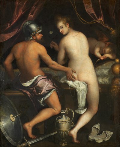 火星和金星，约1595年。 作者 Lavinia Fontana