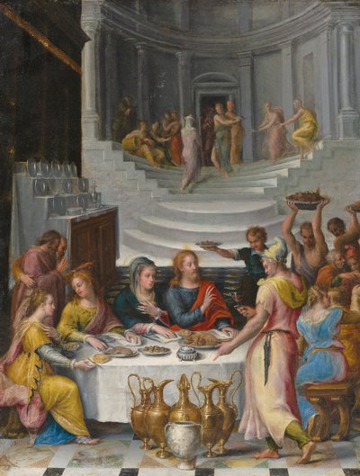 迦拿的婚礼盛宴。 作者 Lavinia Fontana