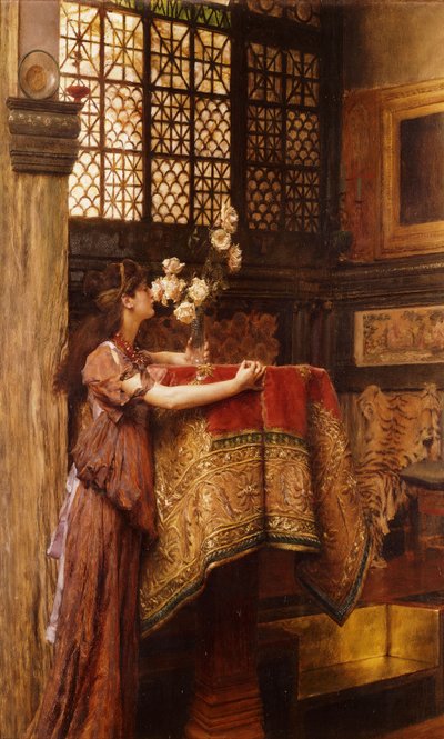 我的工作室一角，1893年 作者 Lawrence Alma Tadema