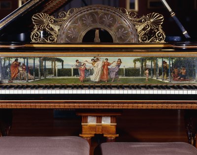 劳伦斯·阿尔玛·塔德玛爵士（Sir Lawrence Alma-Tadema）设计的非常重要的送琴架，纽约施坦威（Steinway）的动作。建于1887年。 作者 劳伦斯·阿尔玛·塔德玛