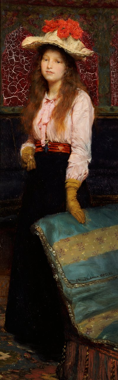 MacWirter小姐的画像，内部很小，1888年 作者 劳伦斯·阿尔玛·塔德玛