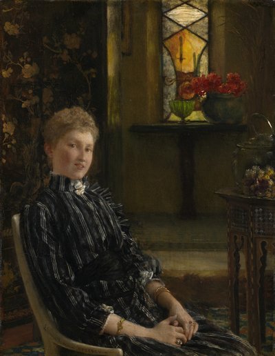 拉尔夫·索尼德夫人肖像，1889年 作者 劳伦斯·阿尔玛·塔德玛