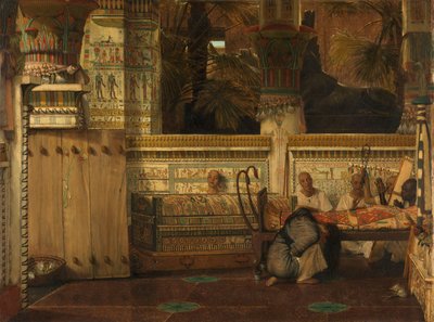 埃及寡妇，1872年 作者 Lawrence Alma Tadema