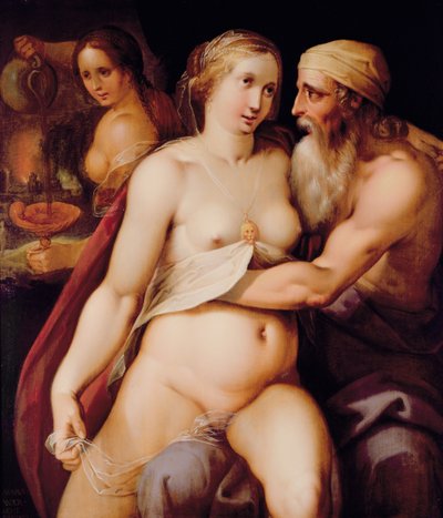 罗得和他的女儿们 作者 Lazarus van der Borcht