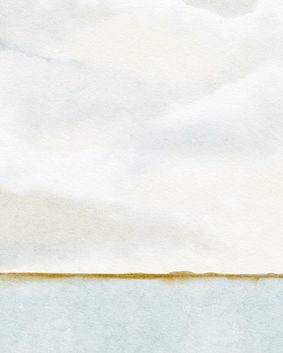 码头晨景，约 2019 年（水彩画） 作者 利亚·斯特拉茨玛